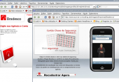 Mais telas falsas, vejam as URLs, não são do Bradesco.