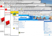 Telas falsas. Vejam as URLs.