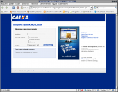 Tela falsa da Caixa, não digite dados, veja a URL, não é internetbanking.caixa.gov.br.