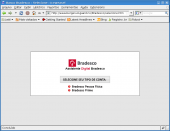 Tela nova, mas fraude velha !! Veja a URL, não é do Bradesco !