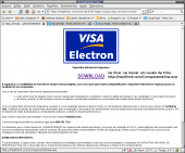 Tela falsa do Visa, se clicar vai pegar um cavalo de tróia.