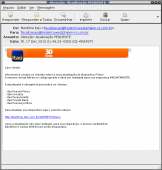 E-mail falso, cuidado, nunca acredite, se tiver dúvida ligue p/ seu banco.