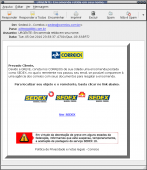 E-mail falso, Não caia neste golpe ! Não é dos correios.