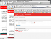 Mais telas falsas, verifique a URL, não é do Santander.