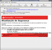 E-mail falso, se clicar vai pegar um cavalo de tróia, não é do Santander.