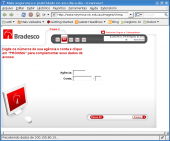 Mais uma tela do bradesco, veja a URL na imagem, não caia nesta !!