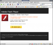 Veja a URL, não é do site da Adobe, se clicar vai pegar um cavalo de tróia.