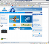 Tela falsa do Banrisul, cuidado, observe que a URL não é a do banco.