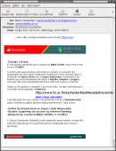 E-mail falso ! Os bancos não enviam este tipo de e-mail !