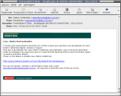 E-mail falso, nunca clicar !! Não é do Banco Real.